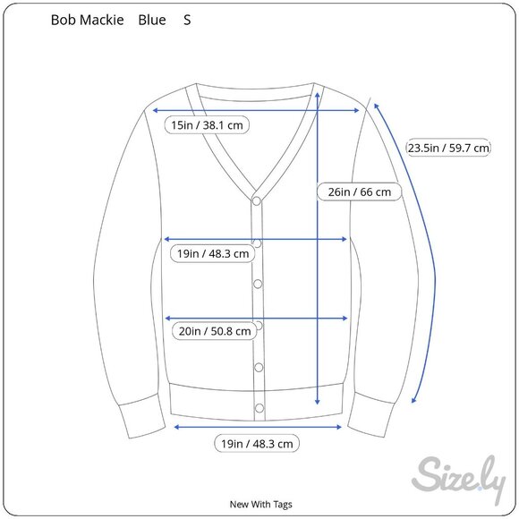 Bob Mackie Wearable Art Blue Beaded Dragonfly Design Knit Cardigan Sweater New S - Picture 8 of 8